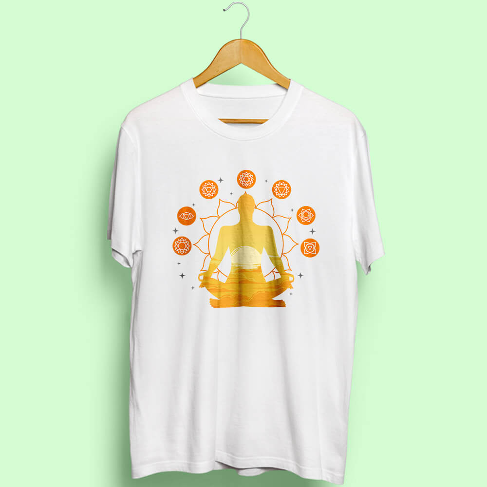 Chakra Half Sleeve T-Shirt - Soul & Peace