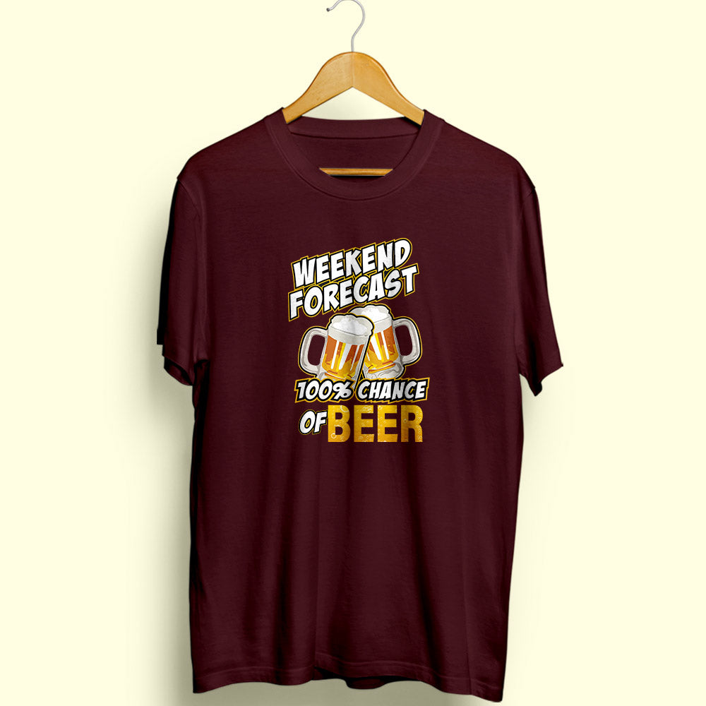 Chance of Beer Half Sleeve T-Shirt - Soul & Peace