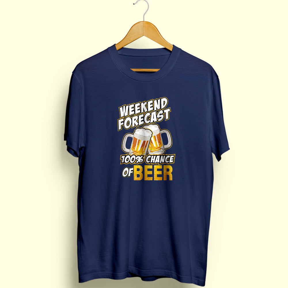 Chance of Beer Half Sleeve T-Shirt - Soul & Peace