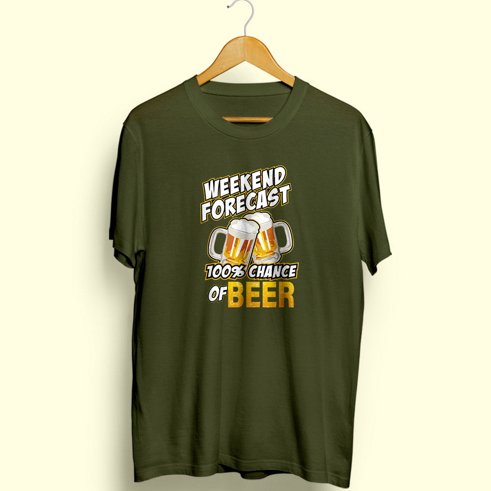 Chance of Beer Half Sleeve T-Shirt - Soul & Peace