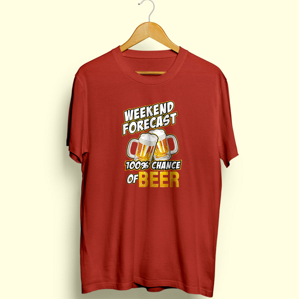 Chance of Beer Half Sleeve T-Shirt - Soul & Peace