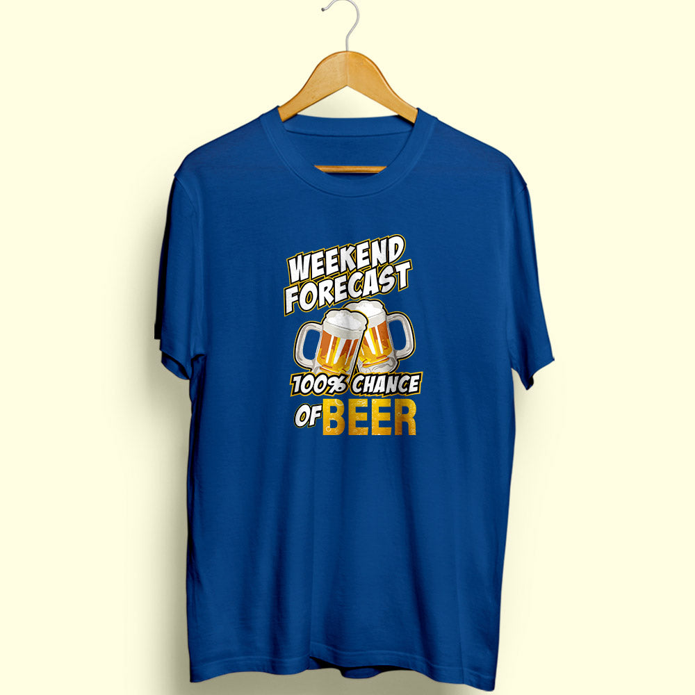 Chance of Beer Half Sleeve T-Shirt - Soul & Peace