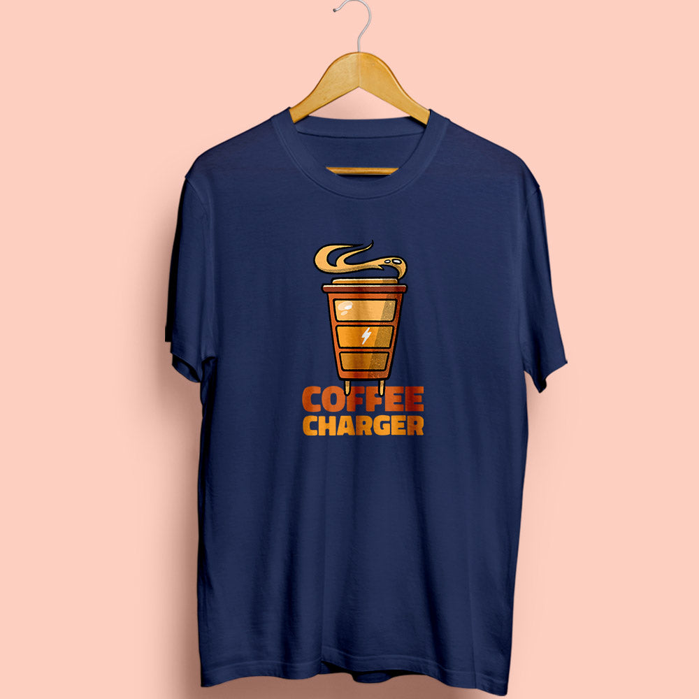 Coffee Charger Half Sleeve T-Shirt - Soul & Peace