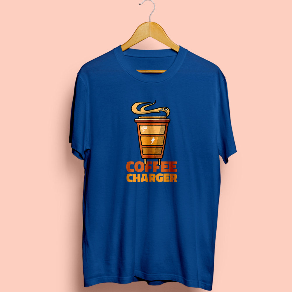 Coffee Charger Half Sleeve T-Shirt - Soul & Peace