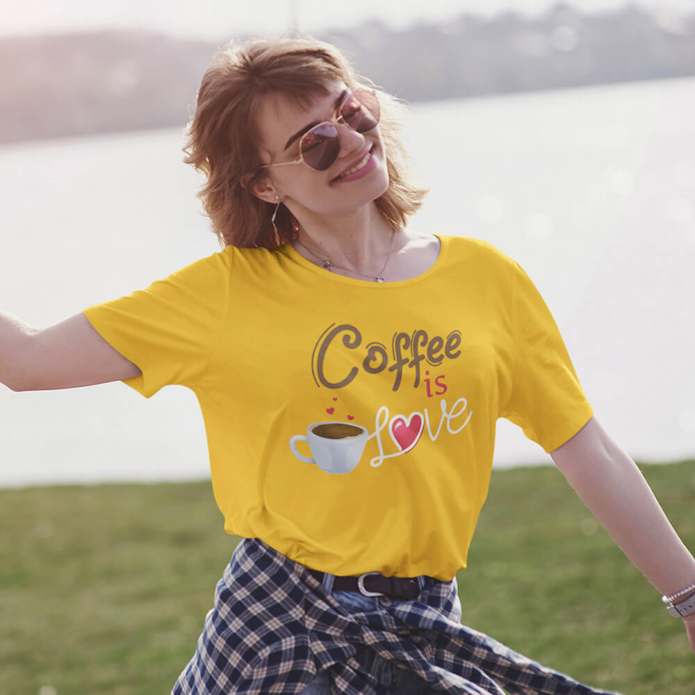 Coffee Is Love Half Sleeve T-Shirt - Soul & Peace