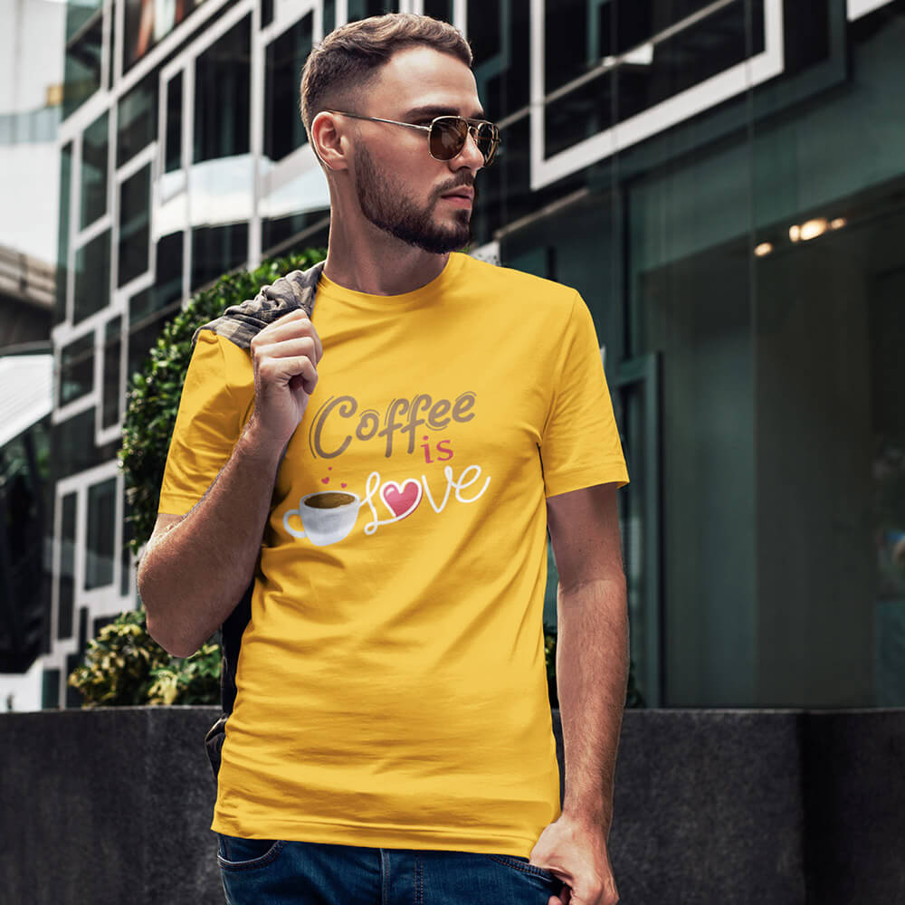 Coffee Is Love Half Sleeve T-Shirt - Soul & Peace