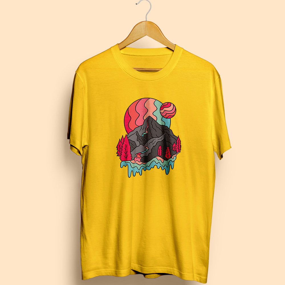 Colorful Nature Half Sleeve T-Shirt