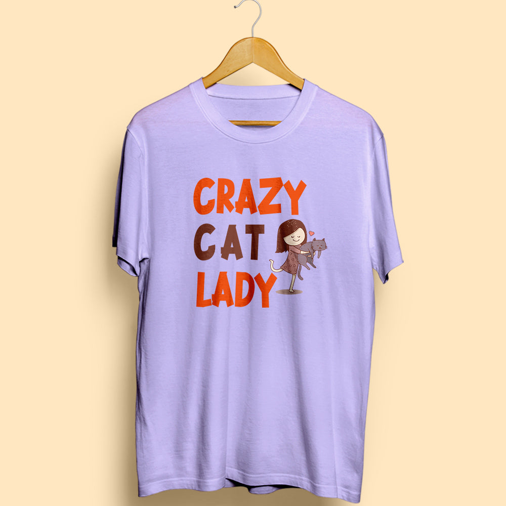Crazy Cat Lady Half Sleeve T-Shirt - Soul & Peace