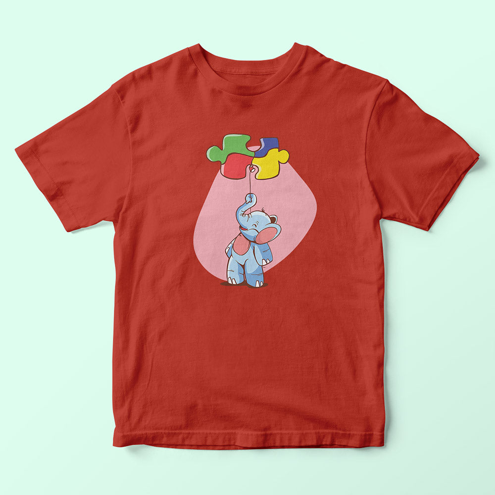 Elephant And Ballon Kids T-Shirt