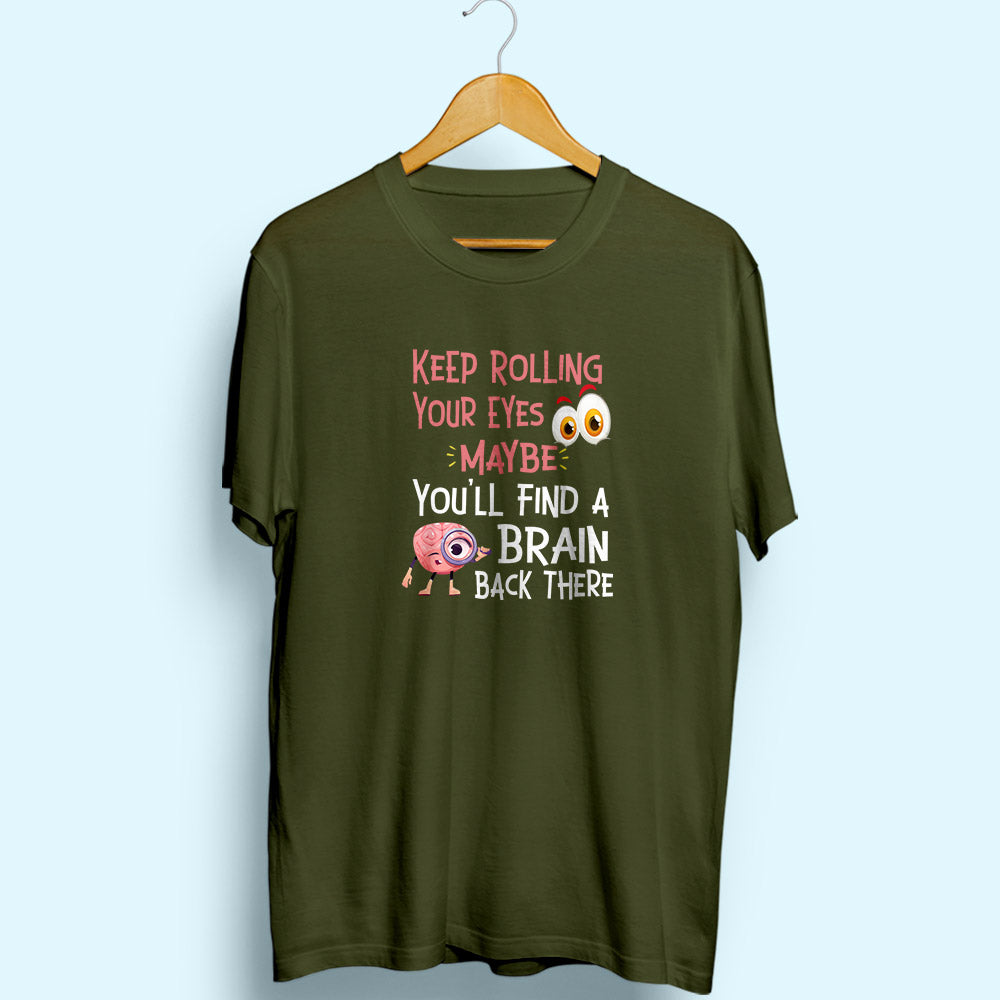 Find A Brain Half Sleeve T-Shirt - Soul & Peace