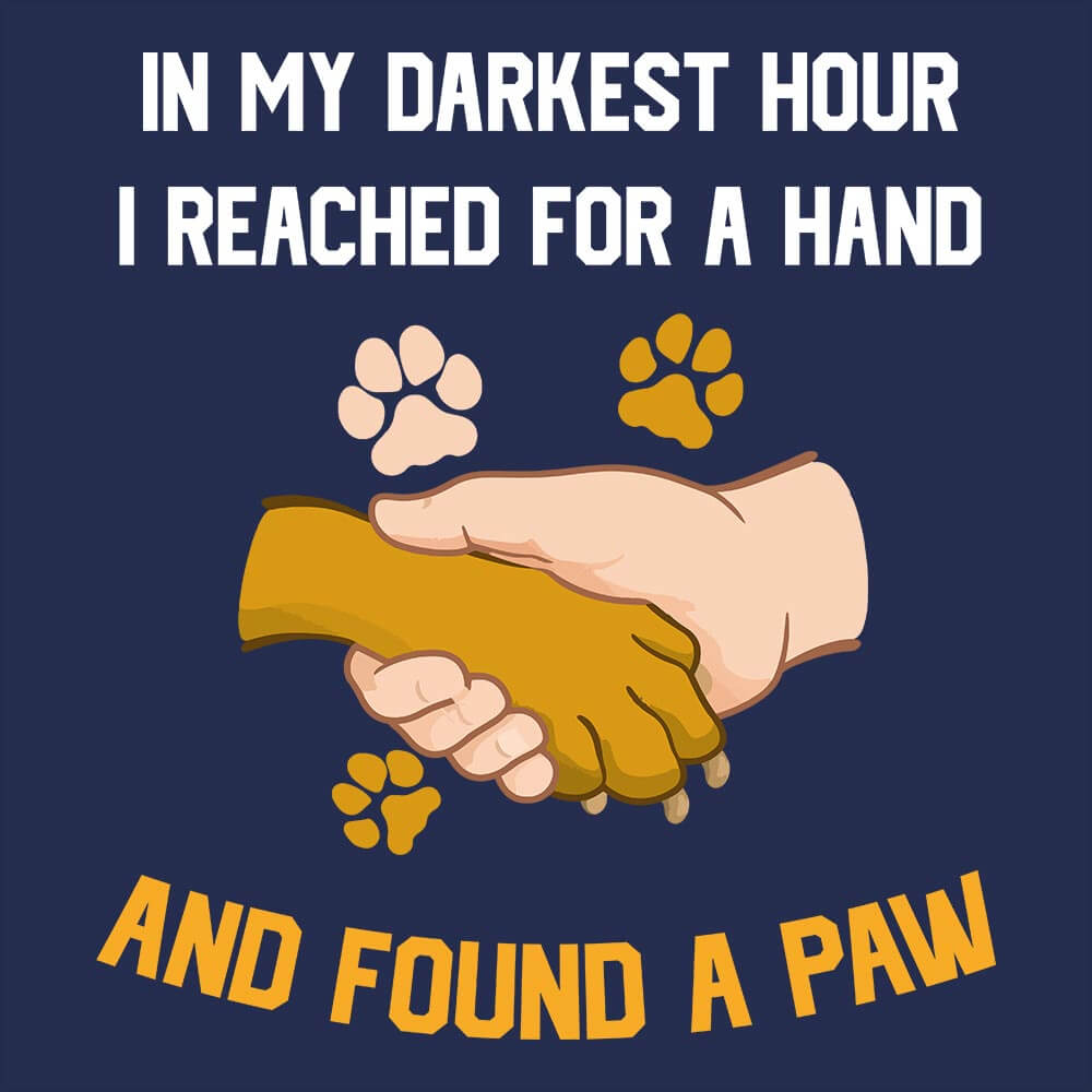 Found A Paw Half Sleeve T-Shirt - Soul & Peace