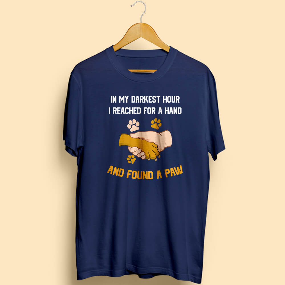 Found A Paw Half Sleeve T-Shirt - Soul & Peace