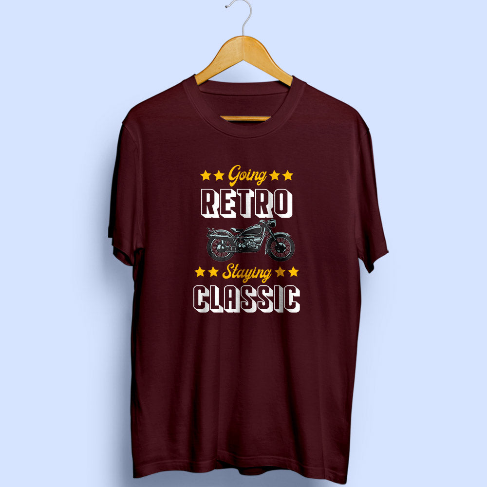 Going Retro Staying Classic Half Sleeve T-Shirt