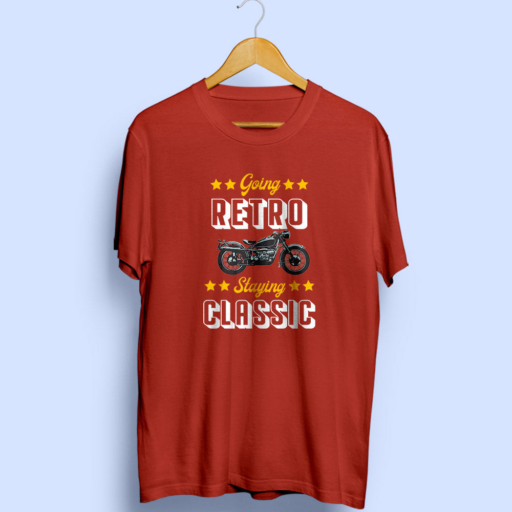 Going Retro Staying Classic Half Sleeve T-Shirt