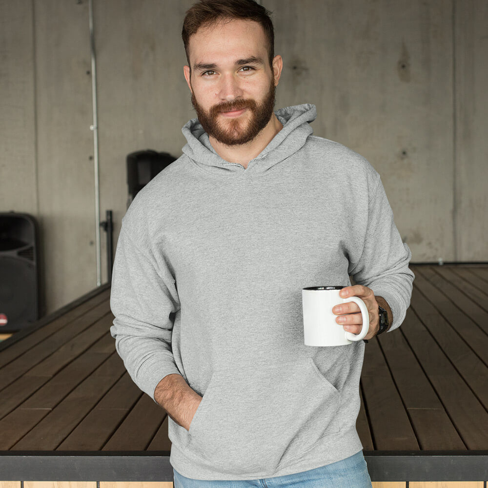 Solid: Grey Heather Hoodie - Soul & Peace