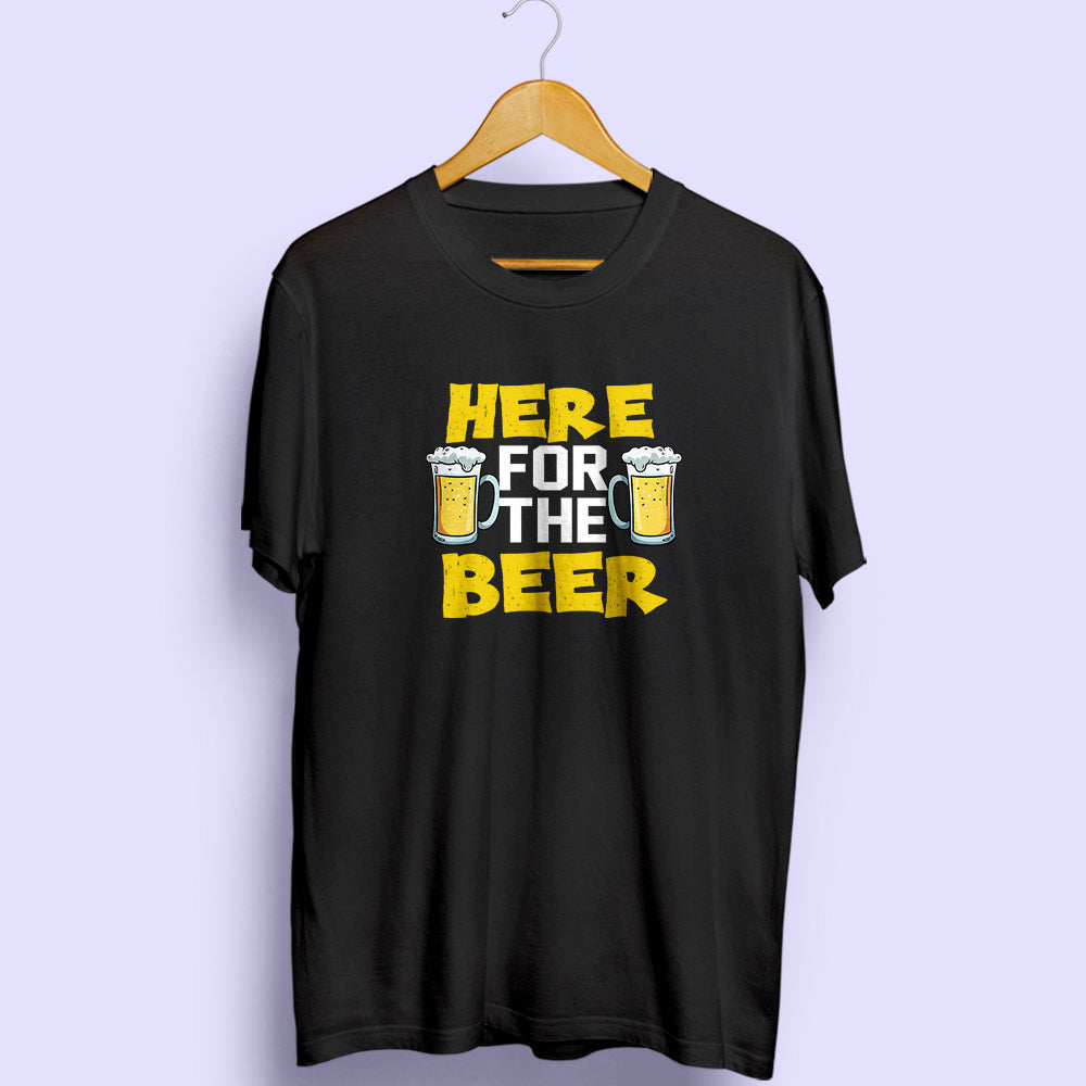 Here For The Beer Half Sleeve T-Shirt - Soul & Peace