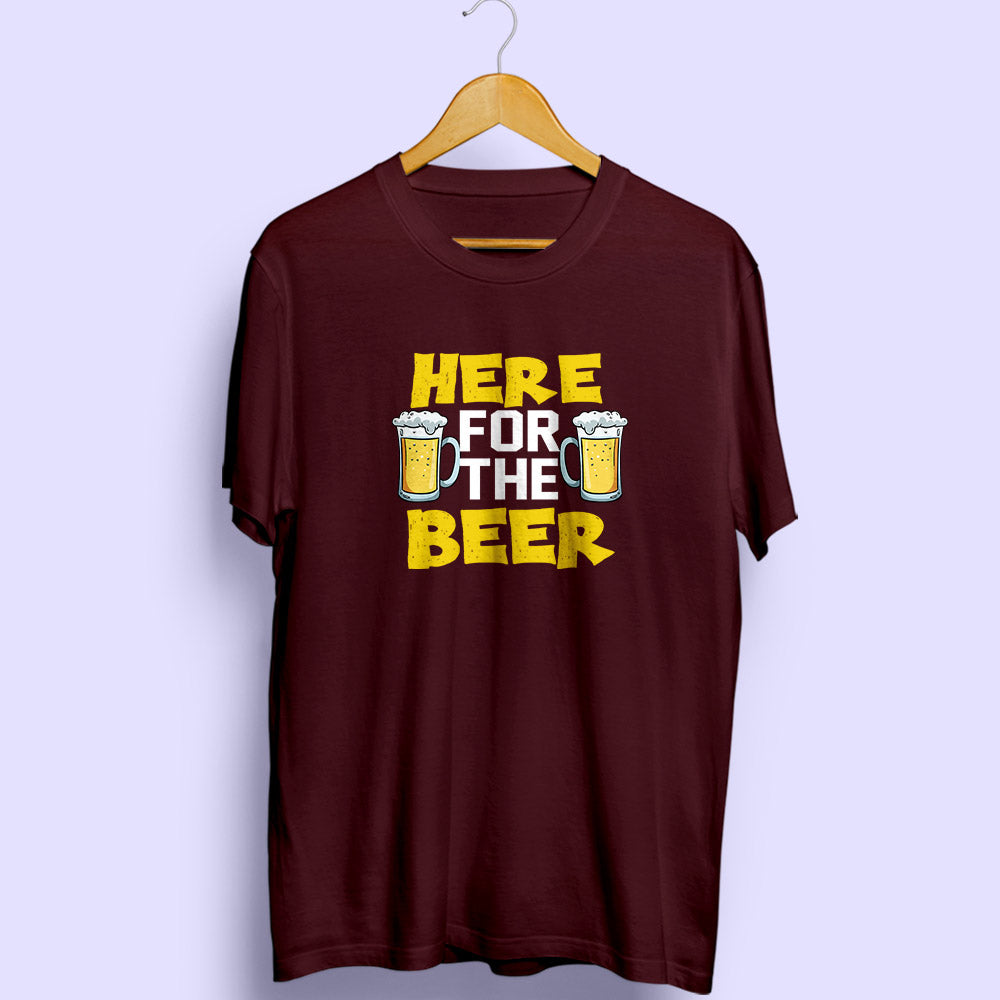 Here For The Beer Half Sleeve T-Shirt - Soul & Peace
