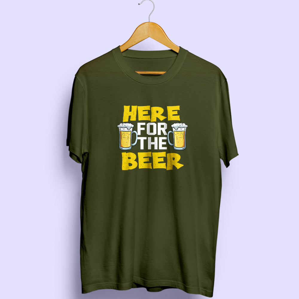 Here For The Beer Half Sleeve T-Shirt - Soul & Peace