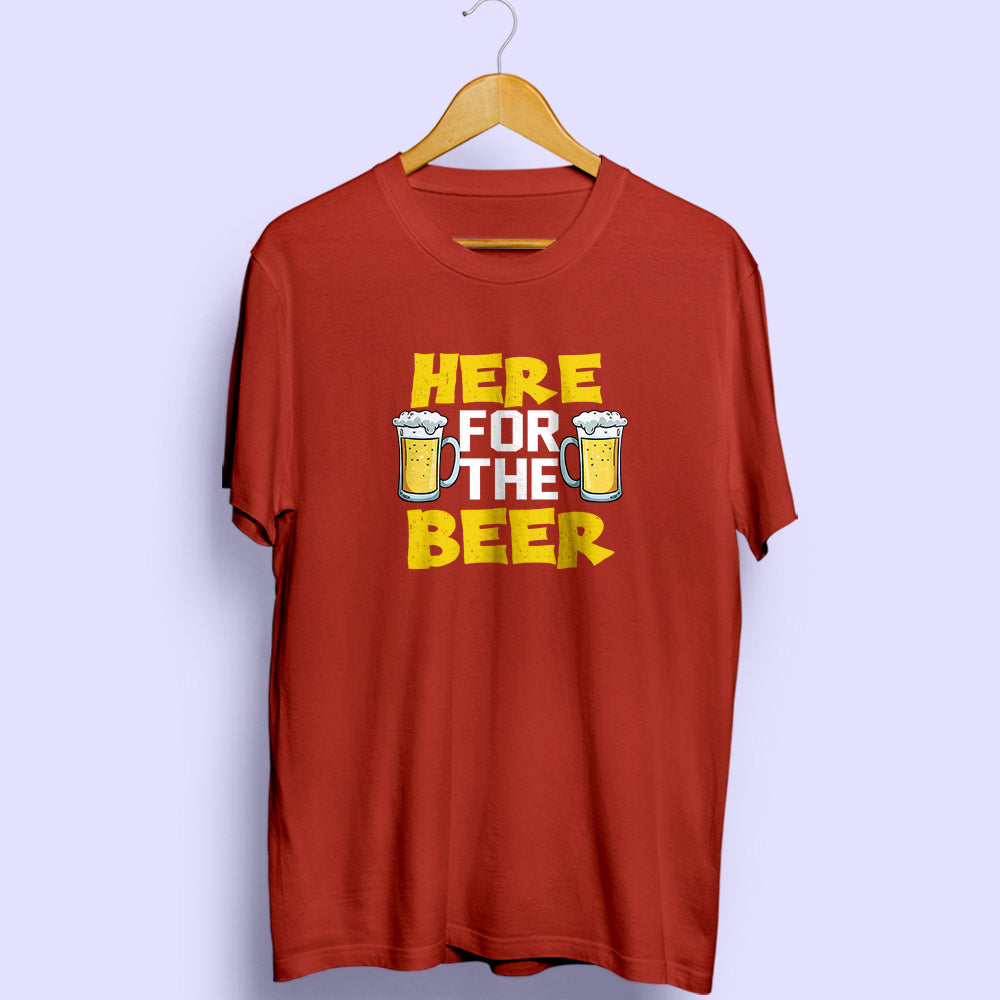 Here For The Beer Half Sleeve T-Shirt - Soul & Peace
