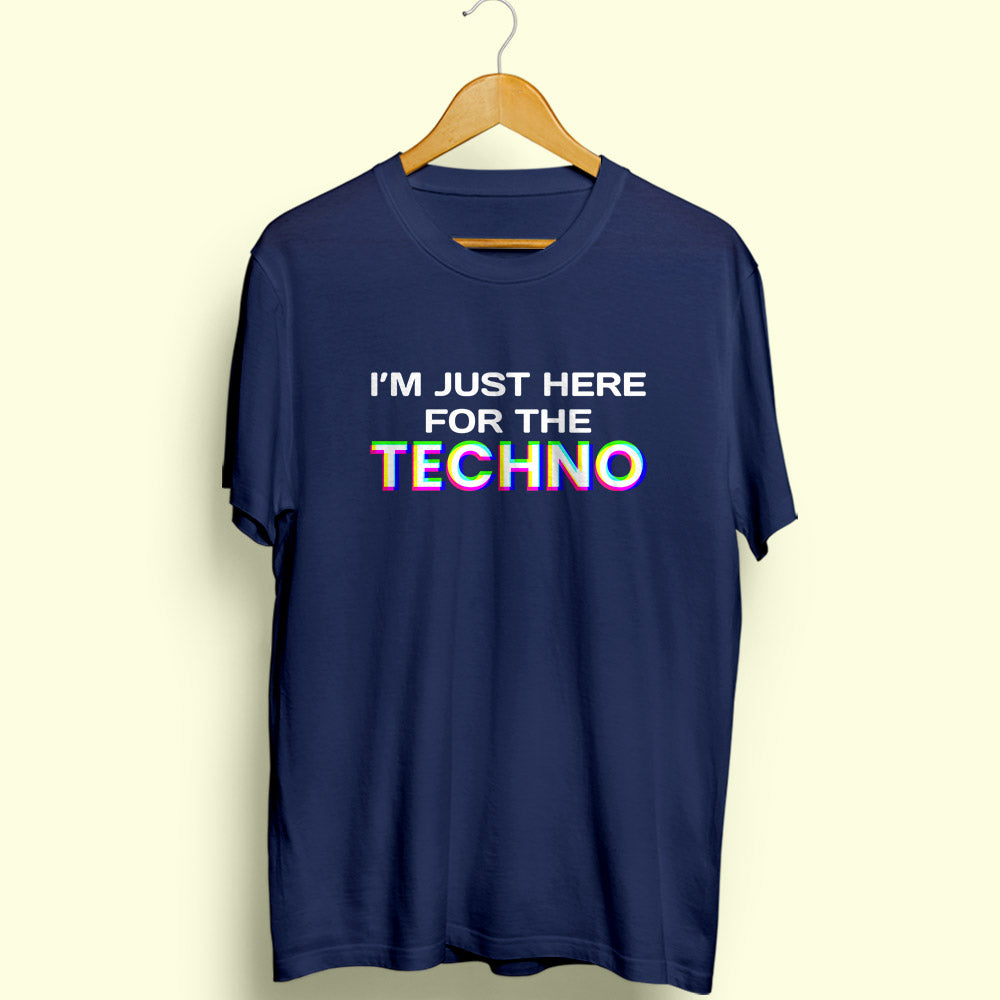 Here For The Techno Half Sleeve T-Shirt - Soul & Peace