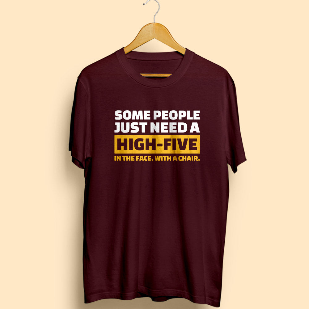 High Five Half Sleeve T-Shirt