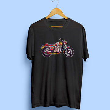 Hippie Bike Half Sleeve T-Shirt