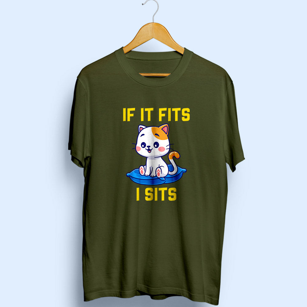 I Sits Half Sleeve T-Shirt