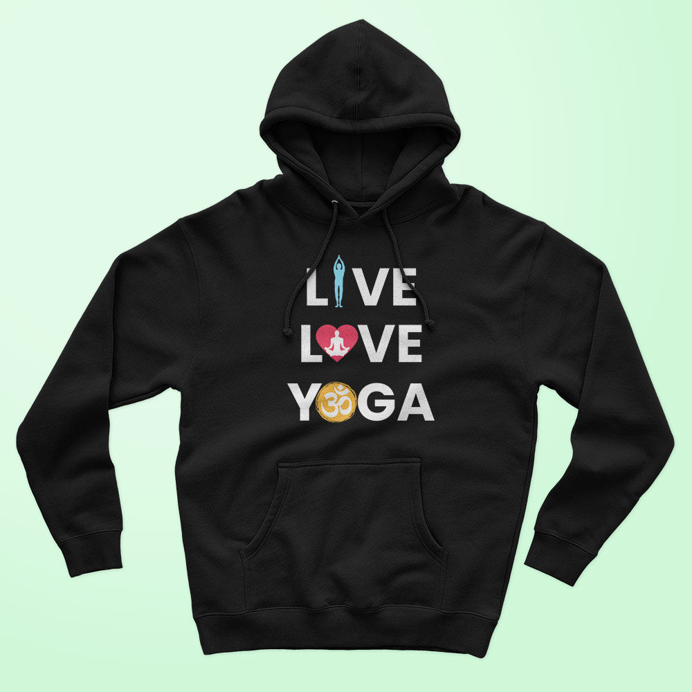 Live Love Yoga Unisex Hoodie - Soul & Peace