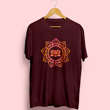 Lotus Half Sleeve T-Shirt