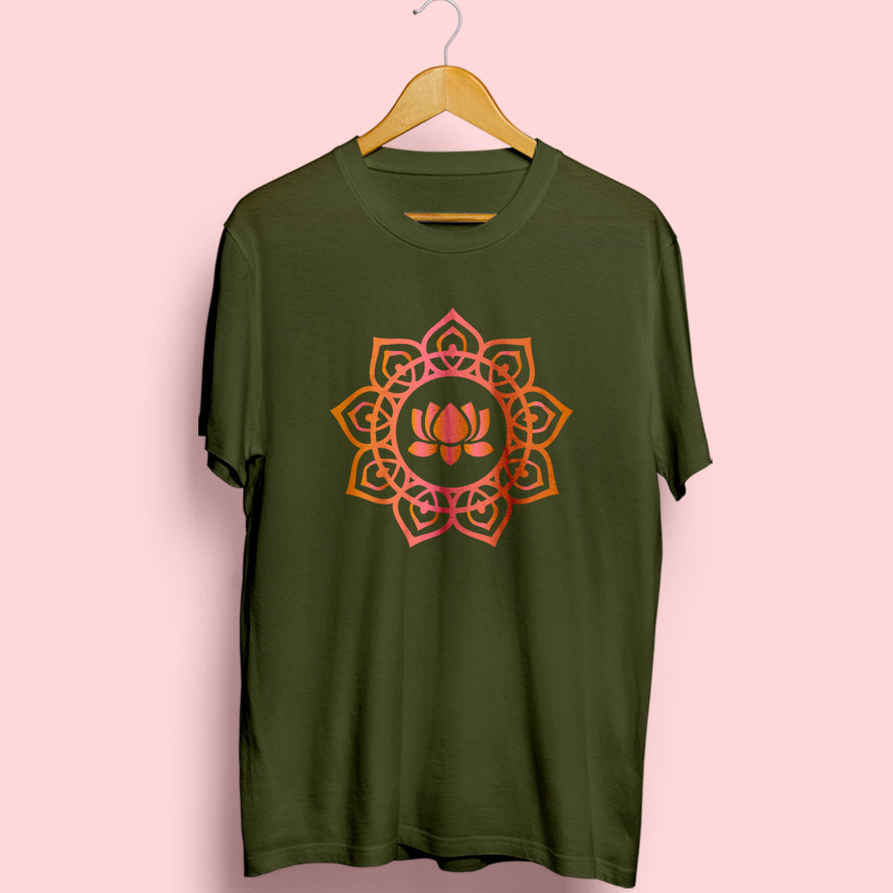 Lotus Half Sleeve T-Shirt - Soul & Peace