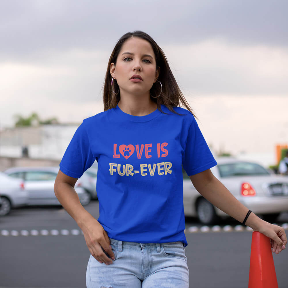 Love Is Fur-Ever Half Sleeve T-Shirt - Soul & Peace