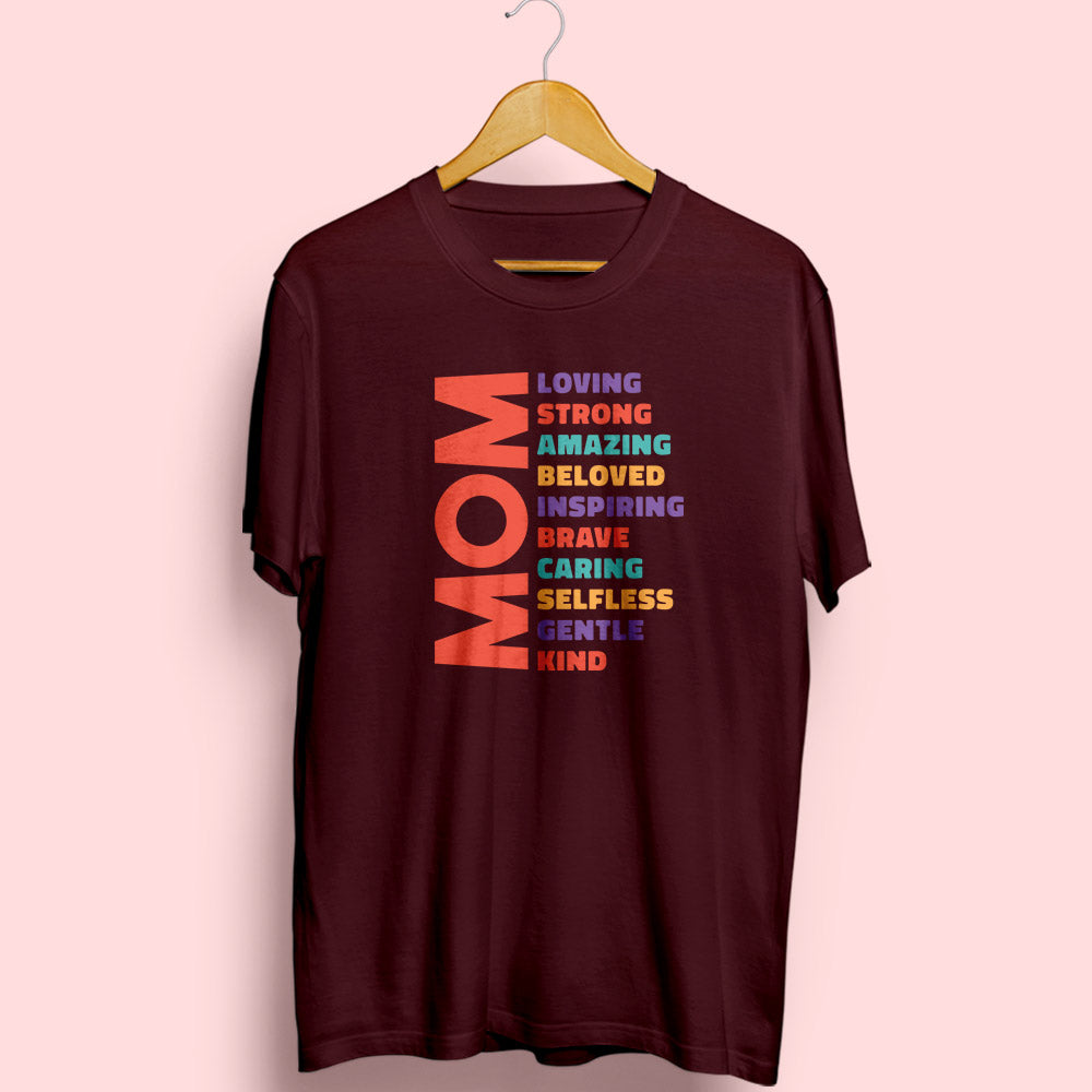 Mom Half Sleeve T-Shirt - Soul & Peace