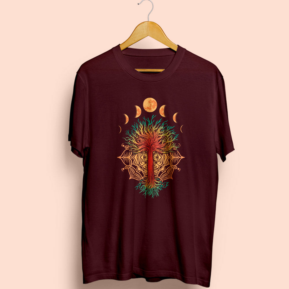 Moon Phases Half Sleeve T-Shirt - Soul & Peace