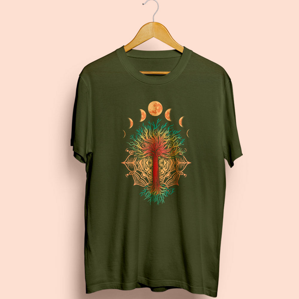 Moon Phases Half Sleeve T-Shirt - Soul & Peace