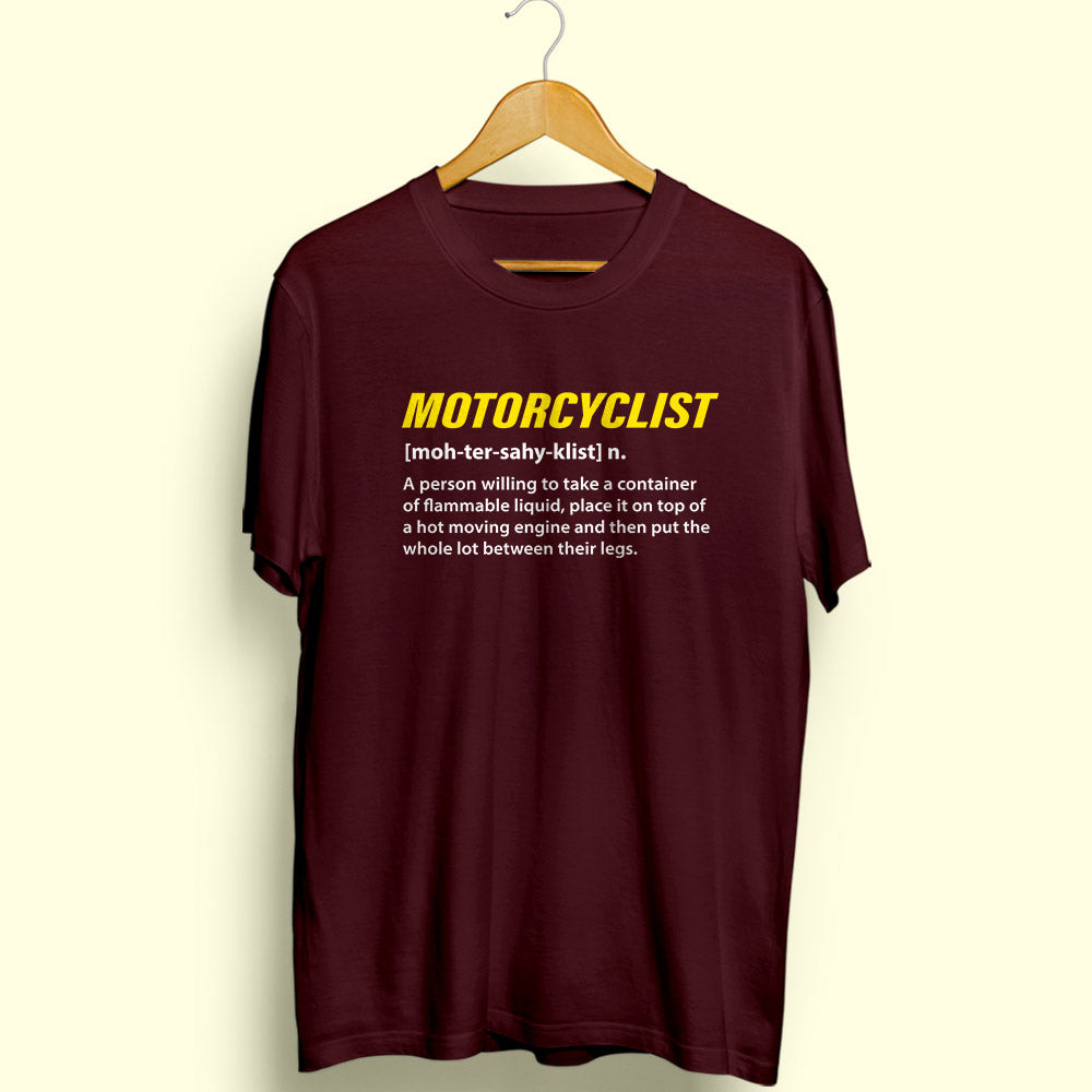 Motorcyclist Half Sleeve T-Shirt - Soul & Peace