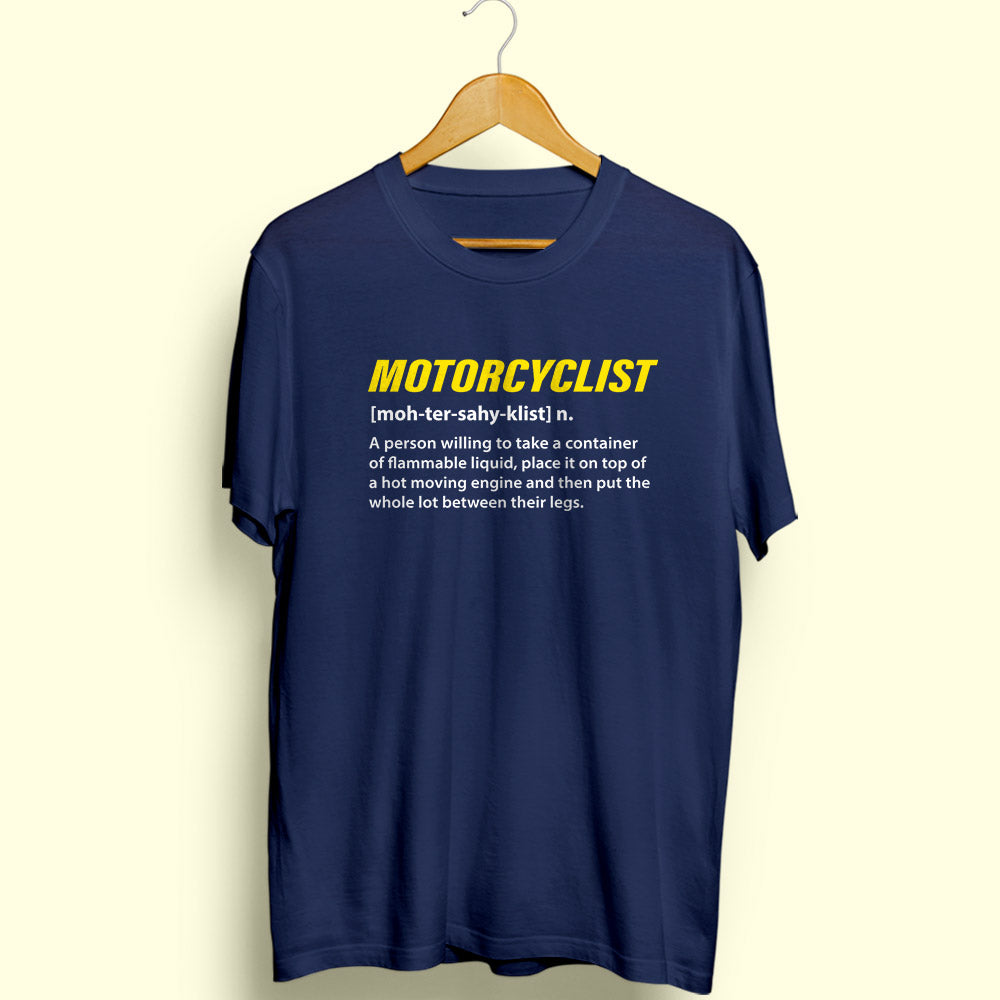 Motorcyclist Half Sleeve T-Shirt - Soul & Peace