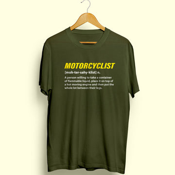 Motorcyclist Half Sleeve T-Shirt