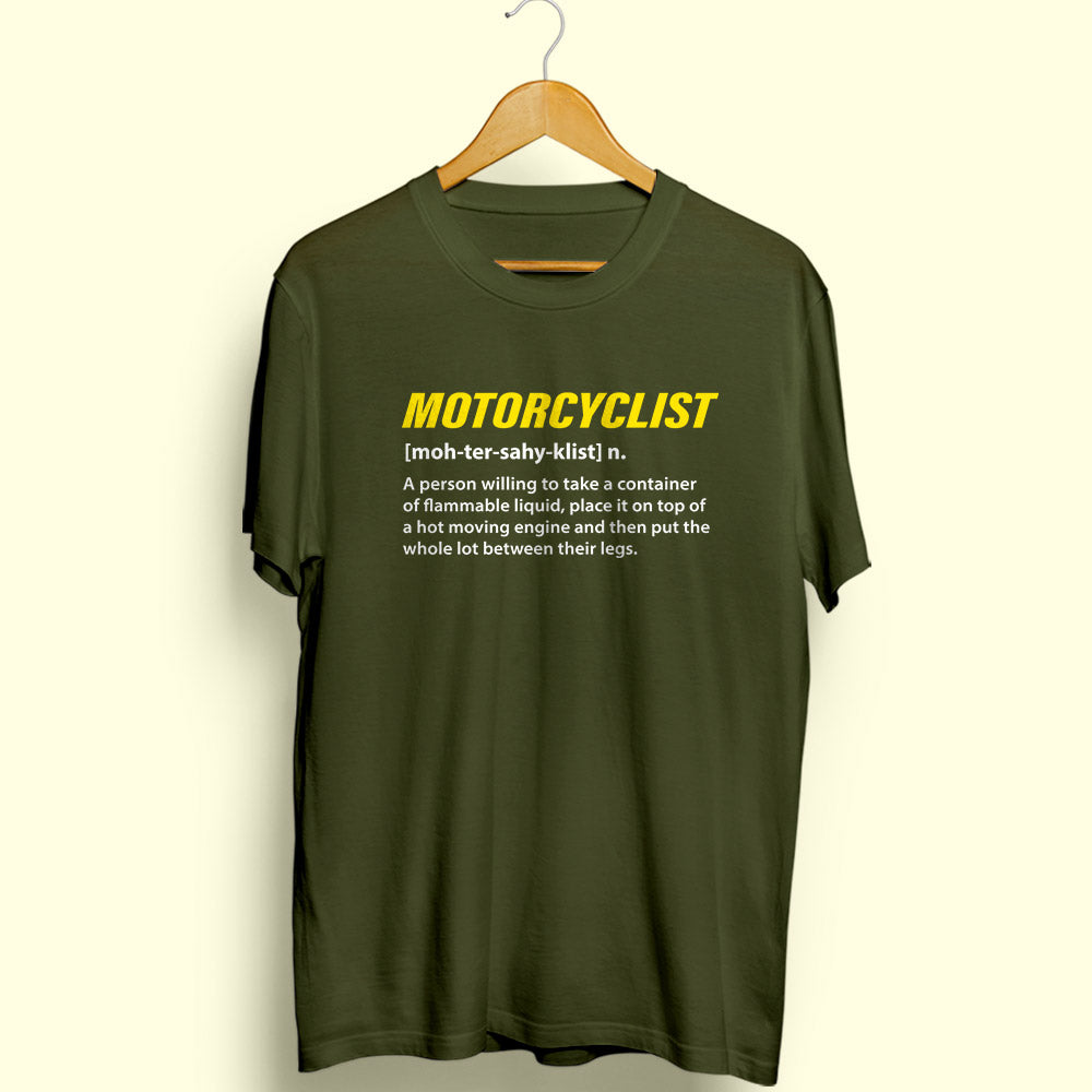 Motorcyclist Half Sleeve T-Shirt - Soul & Peace