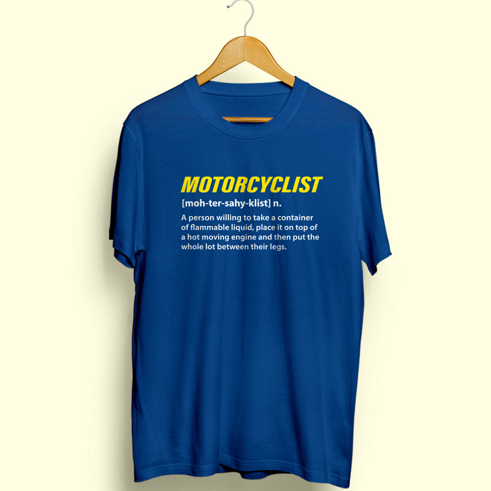 Motorcyclist Half Sleeve T-Shirt - Soul & Peace