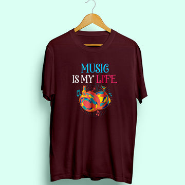 Music Is My Life Half Sleeve T-Shirt