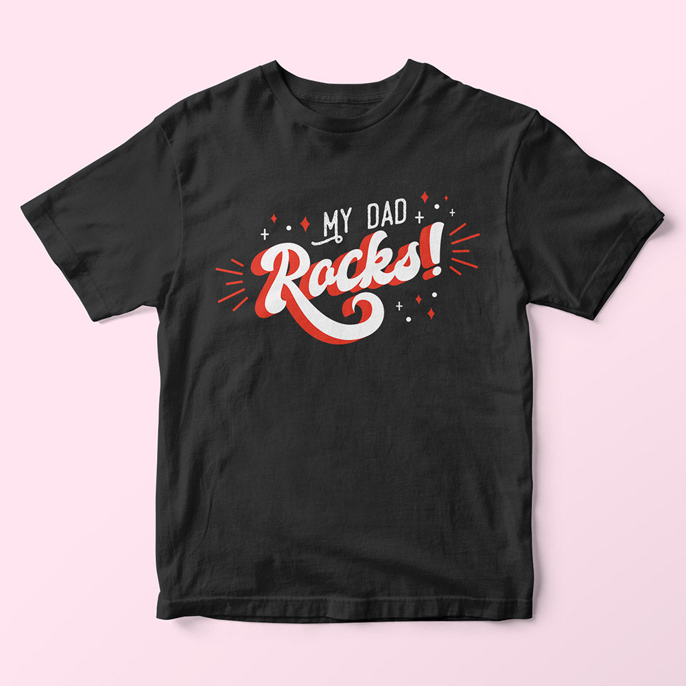 My Dad Rocks Kids T-Shirt