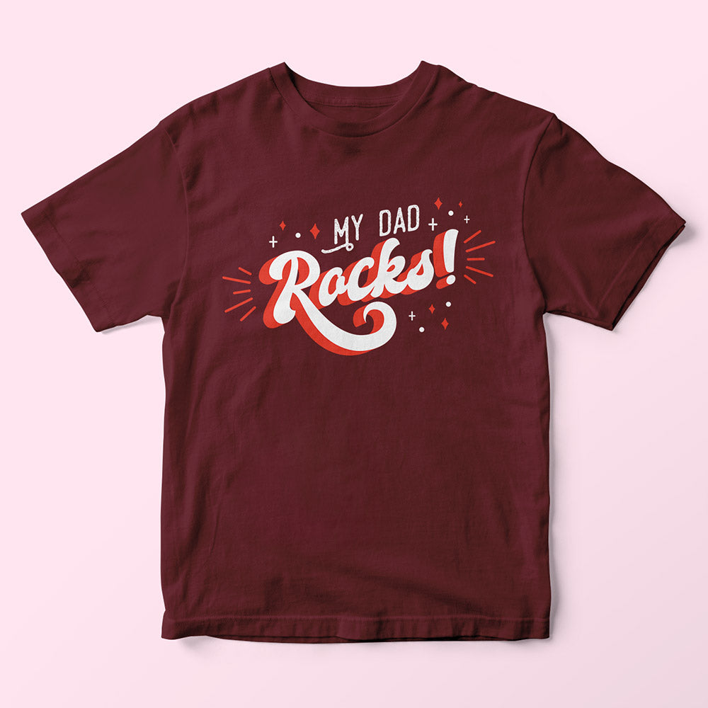 My Dad Rocks Kids T-Shirt