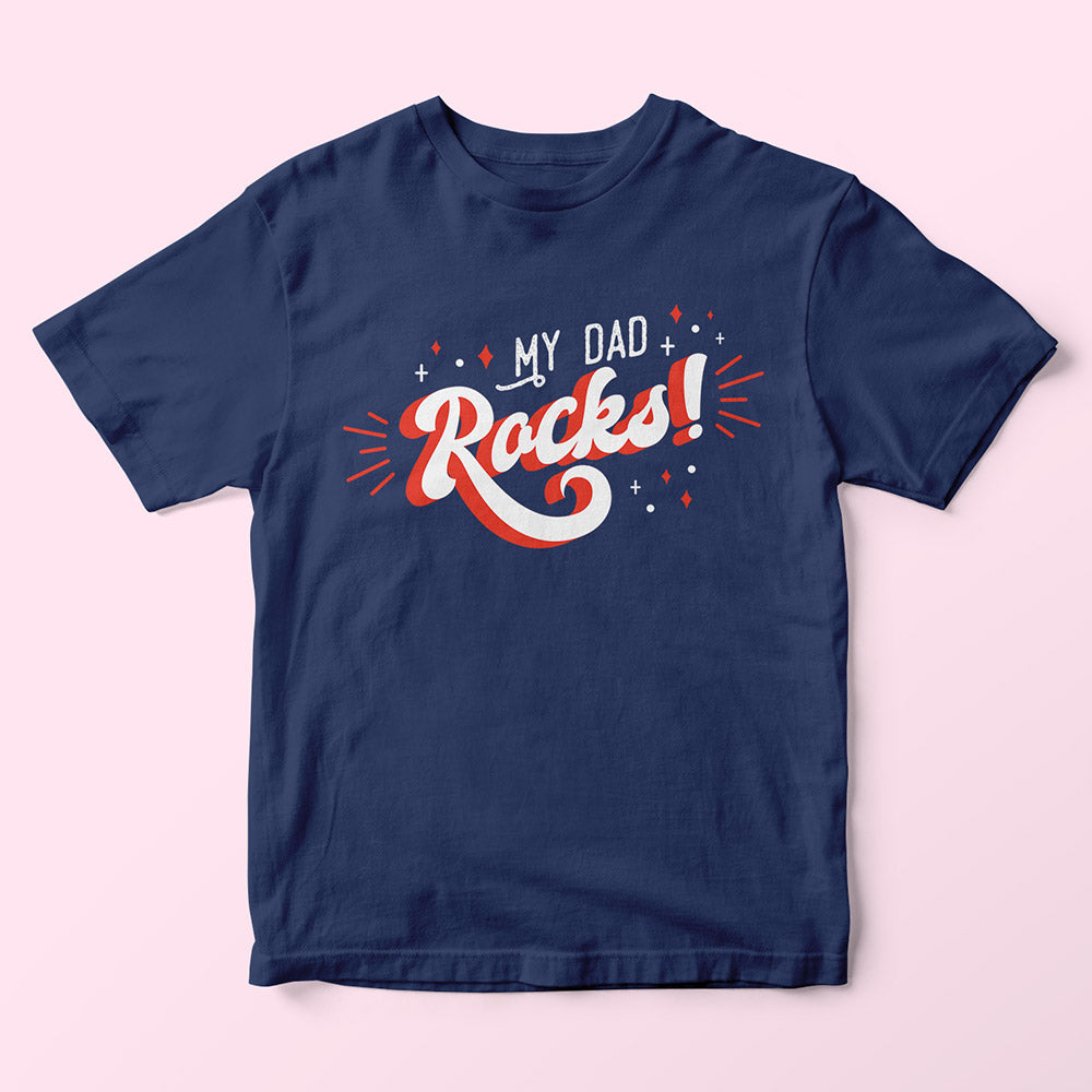 My Dad Rocks Kids T-Shirt