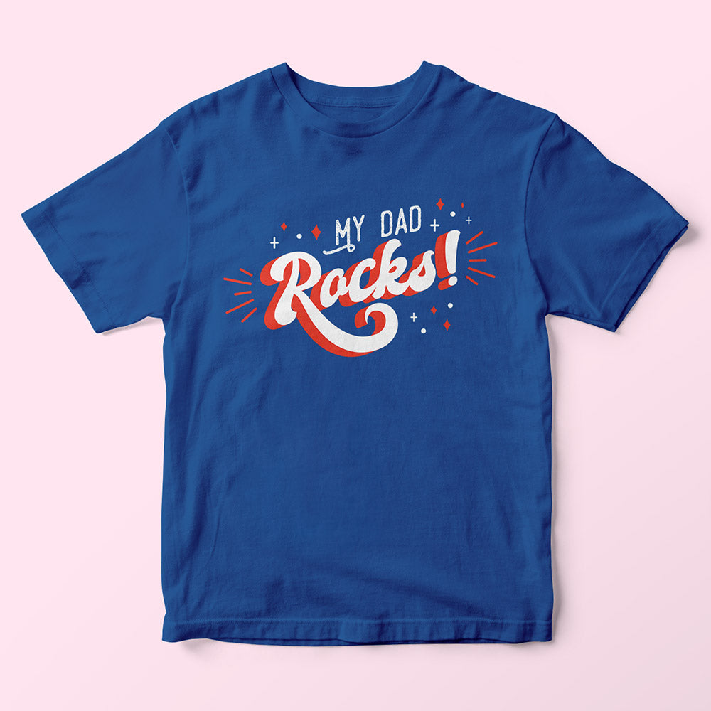 My Dad Rocks Kids T-Shirt