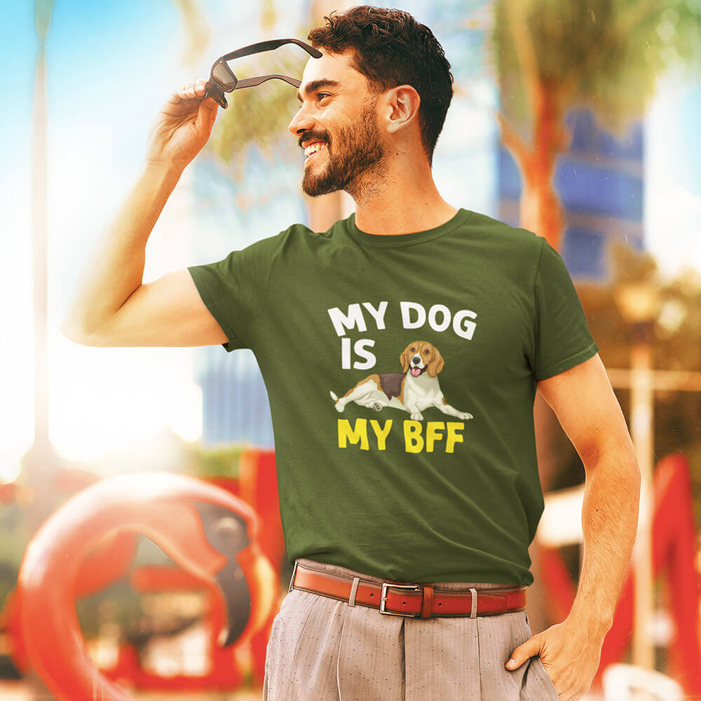 My Dog My Bff Half Sleeve T-Shirt - Soul & Peace
