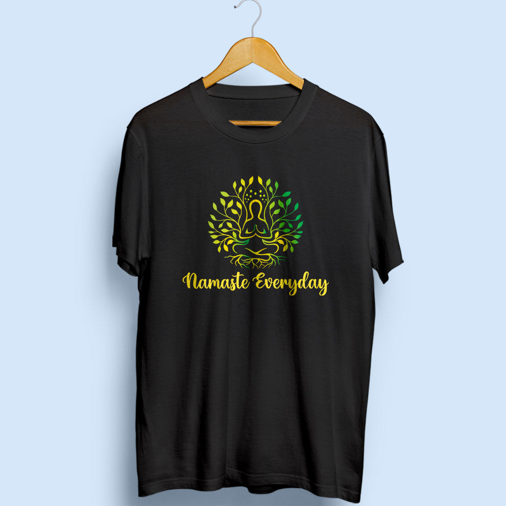 Namaste Everyday Half Sleeve T-Shirt - Soul & Peace