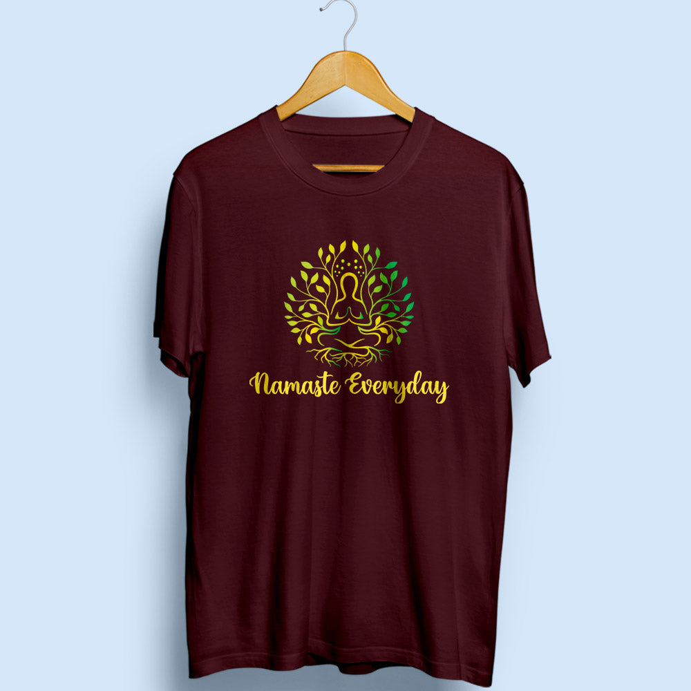 Namaste Everyday Half Sleeve T-Shirt - Soul & Peace