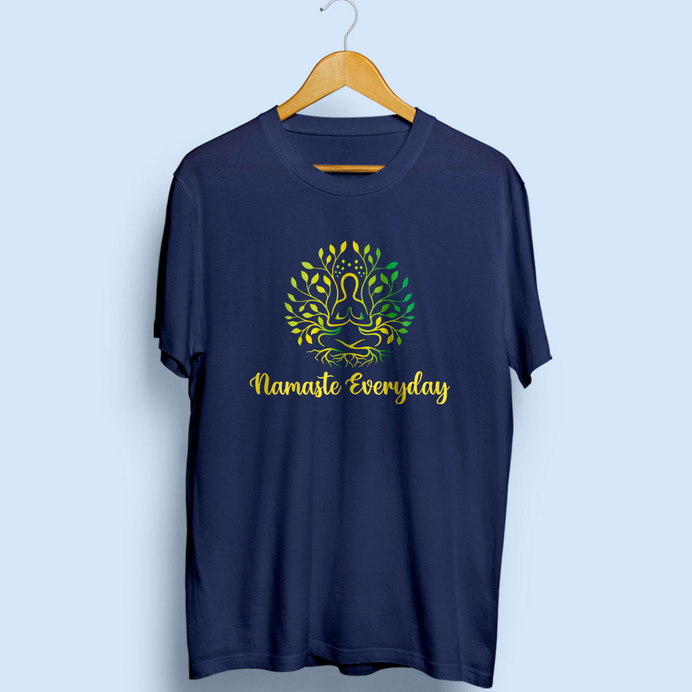 Namaste Everyday Half Sleeve T-Shirt - Soul & Peace