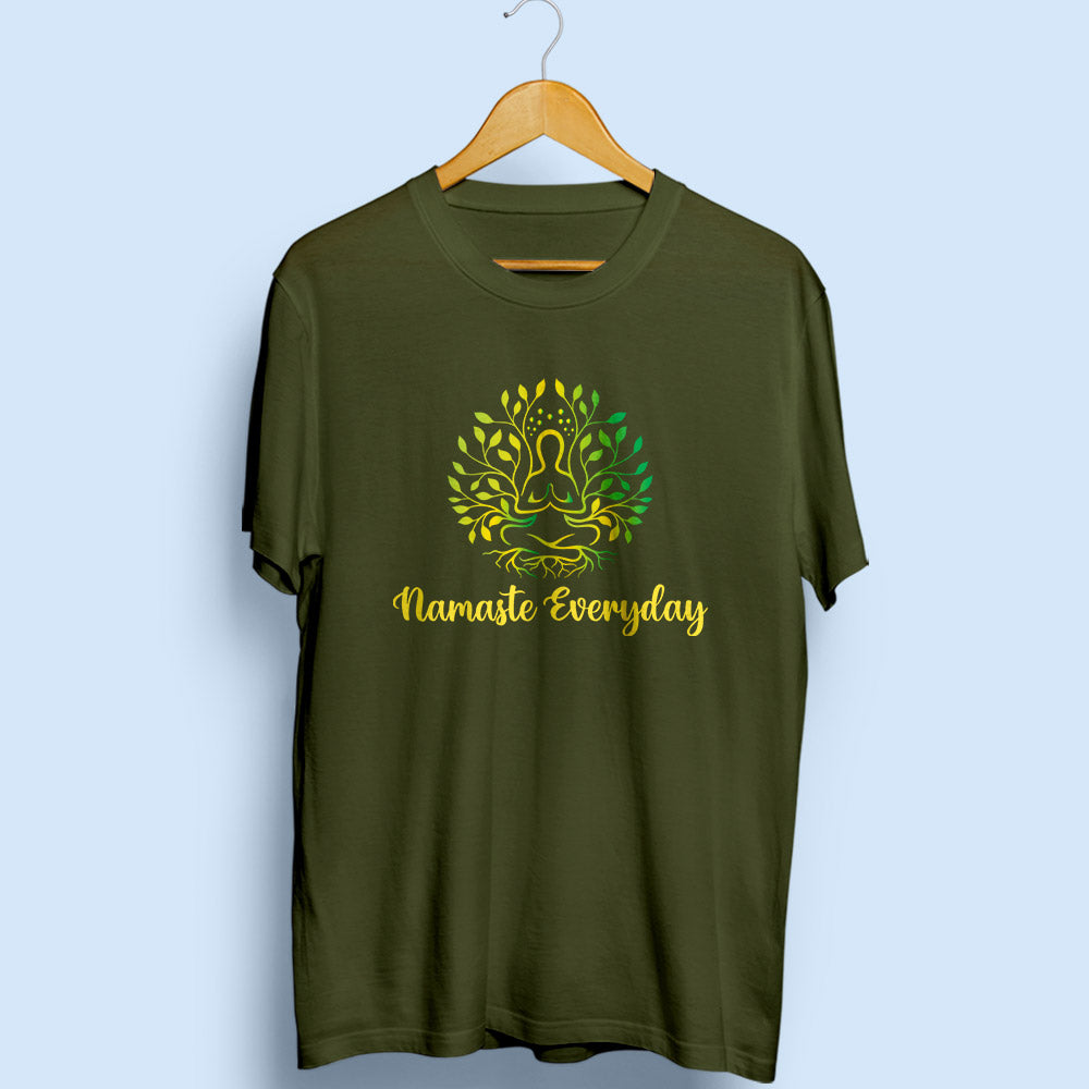 Namaste Everyday Half Sleeve T-Shirt - Soul & Peace