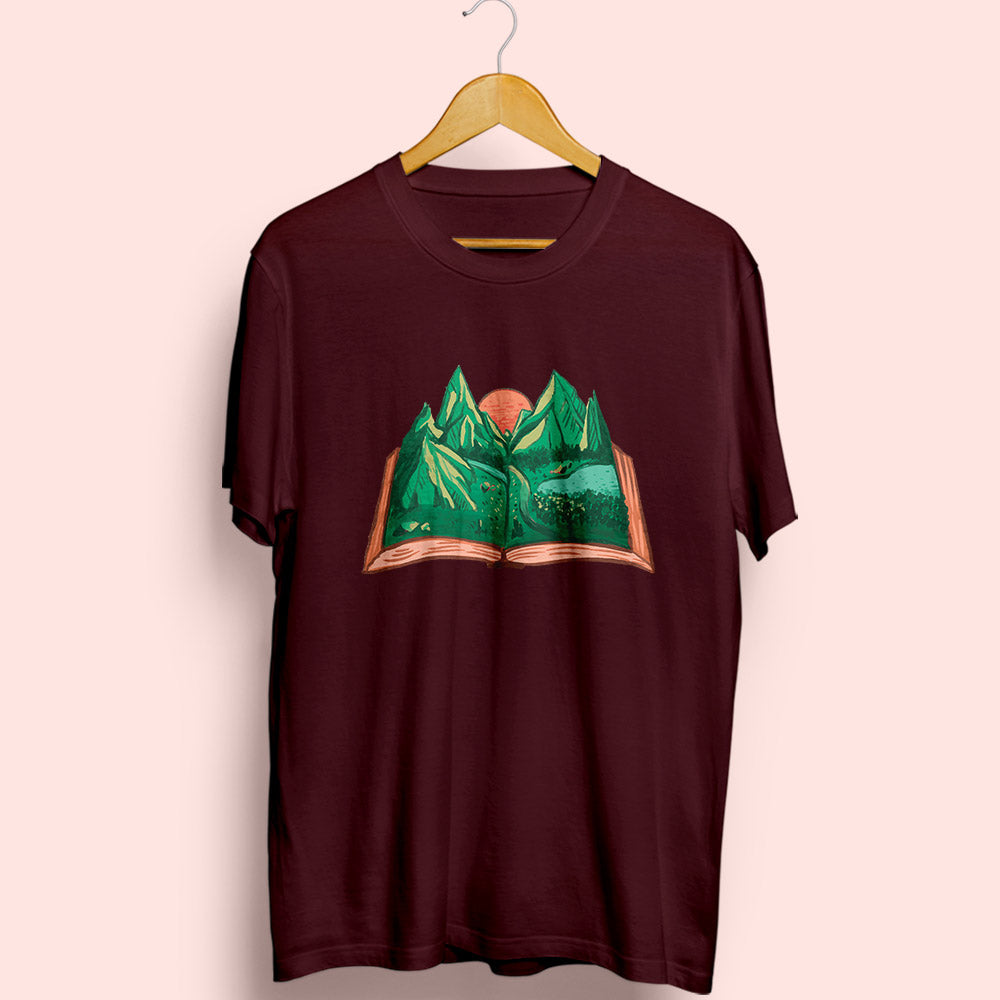 Nature Book Half Sleeve T-Shirt